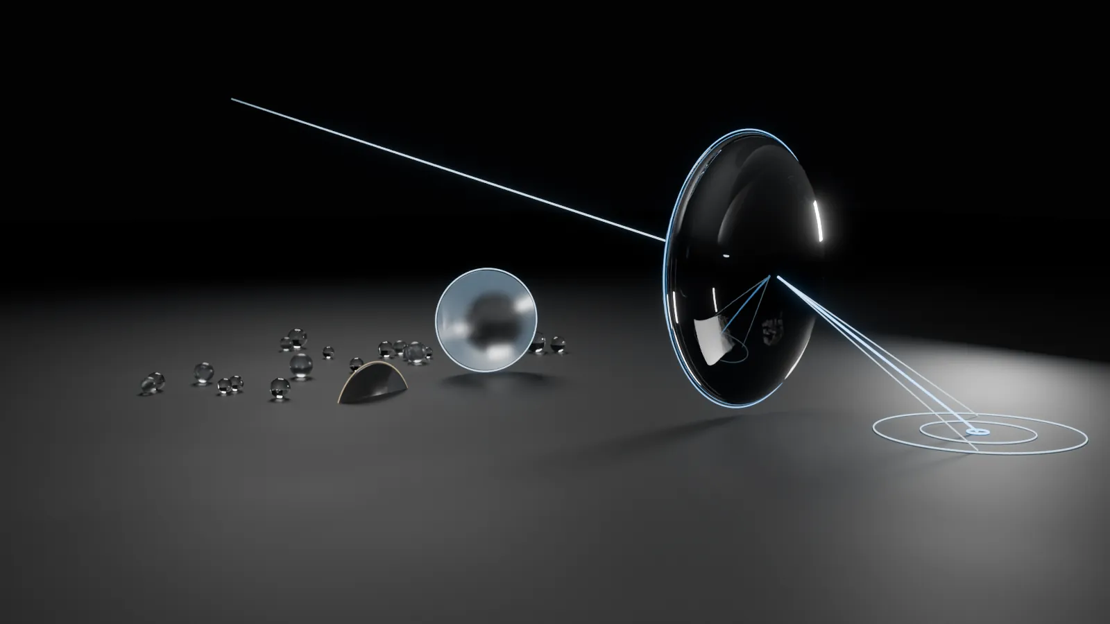 Glass optics · isolating the tractable algorithmic signal from intractable environmental noise
